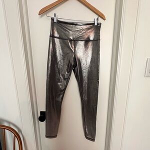 Athleta Shimmering Silver Leggings